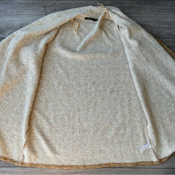 Doe & Rae Tan Waterfall Open Front Cardigan Jacket - Picture 9 of 15